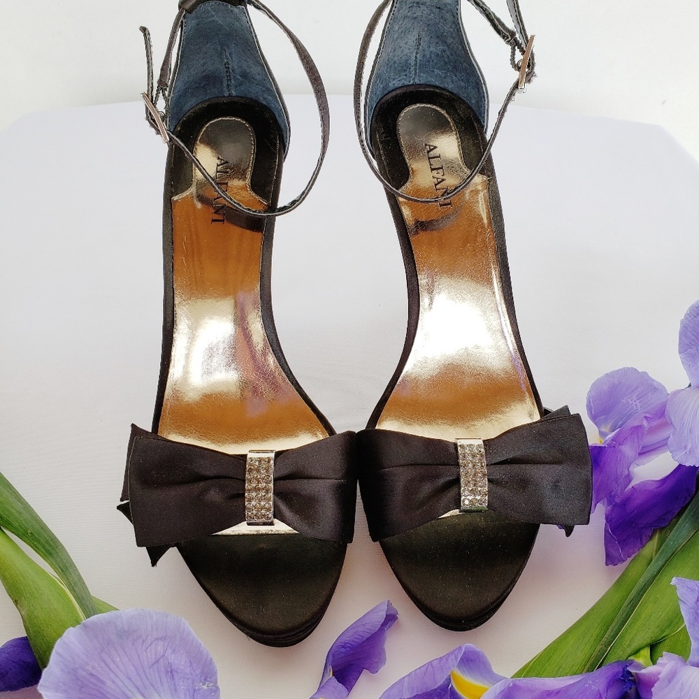 Alfani Evening Satin Bow Dress Heel